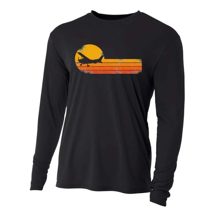 Airplane Pilot Vintage Cooling Performance Long Sleeve Crew