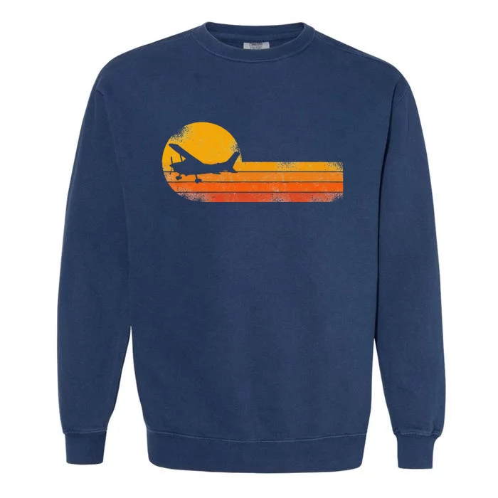 Airplane Pilot Vintage Garment-Dyed Sweatshirt