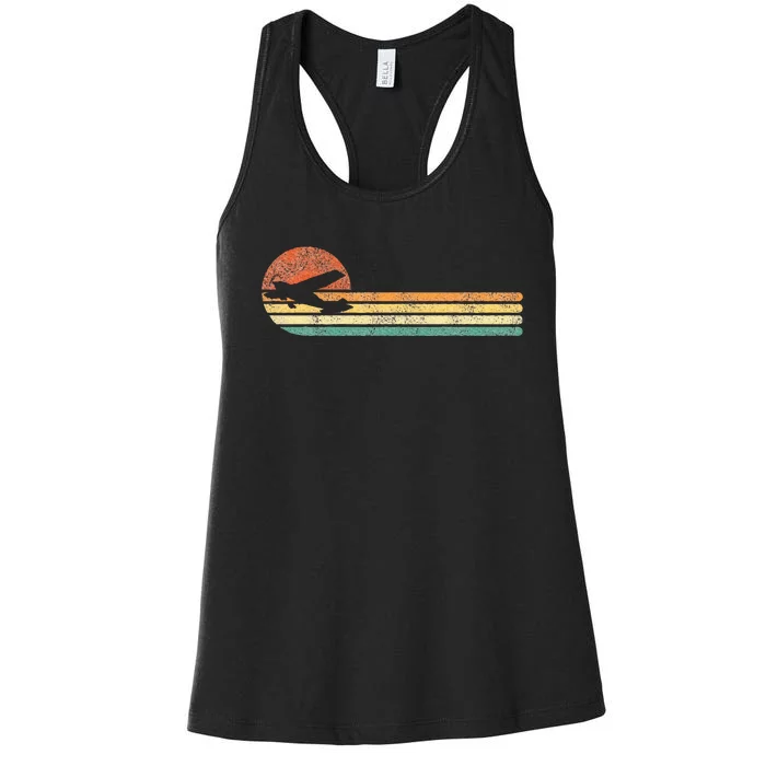 Airplane Pilot Vintage Women's Racerback Tank