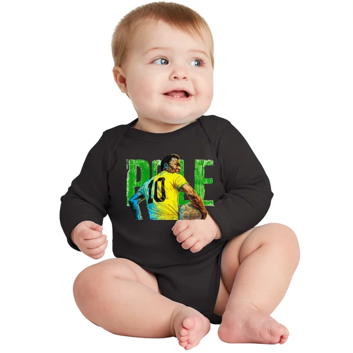 Art Pele Wallpaper funny quote Baby Long Sleeve Bodysuit