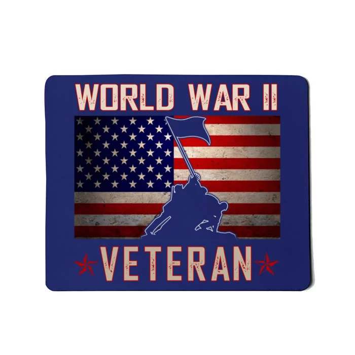 American Patriot WWII Veteran Military World War 2 Veteran Mousepad