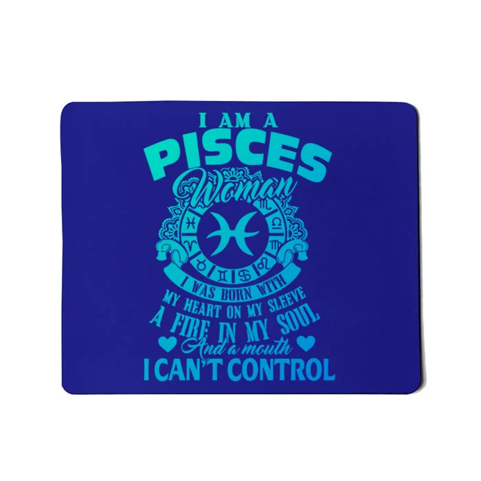 A Pisces Was Born With Zodiac Pisces S Gift Mousepad