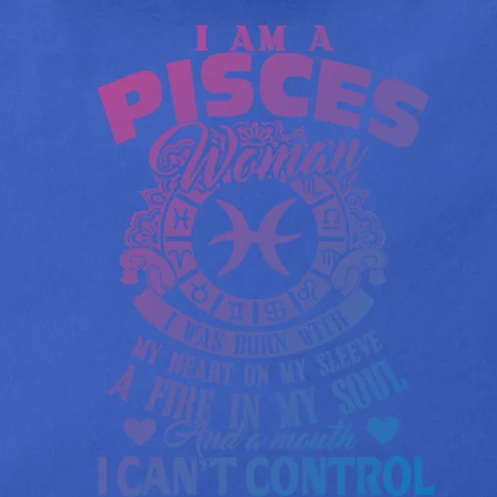 A Pisces Was Born With Zodiac Pisces S Gift Zip Tote Bag