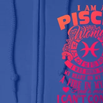 A Pisces Was Born With Zodiac Pisces S Gift Full Zip Hoodie