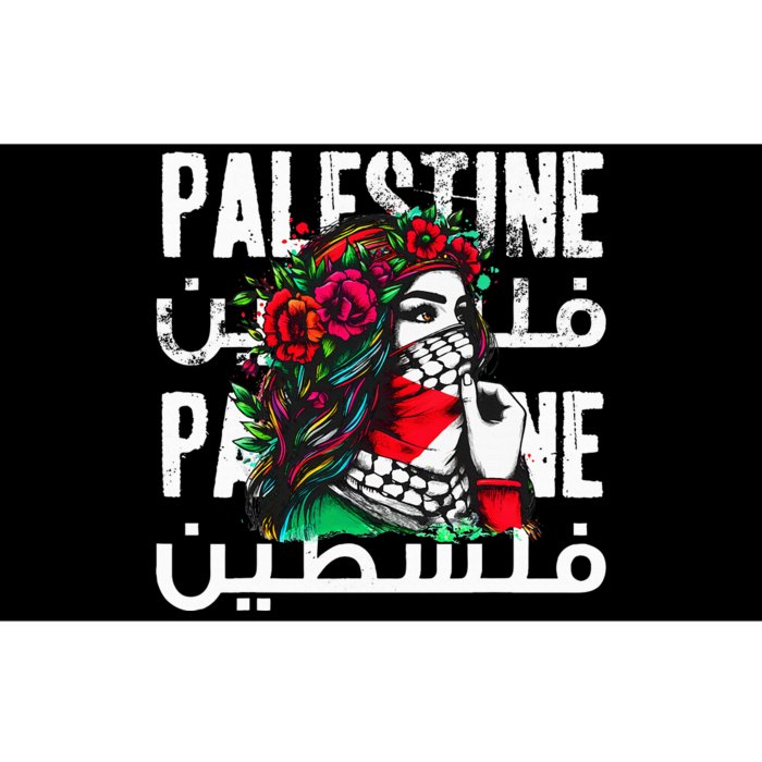 A Palestinian  With A Palestinian Bandana Palestine Bumper Sticker