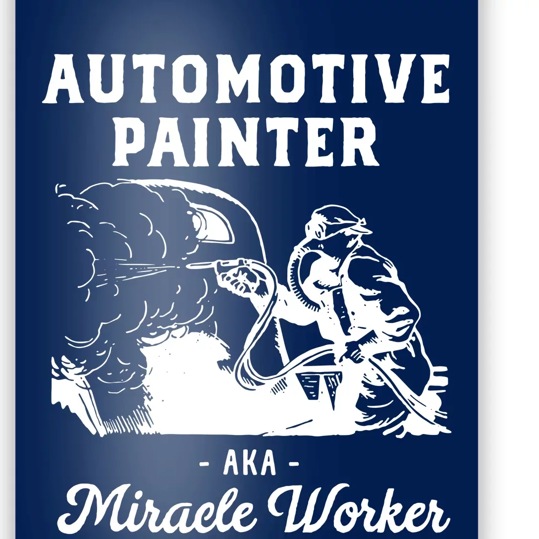 Automotive Painter Worker Poster