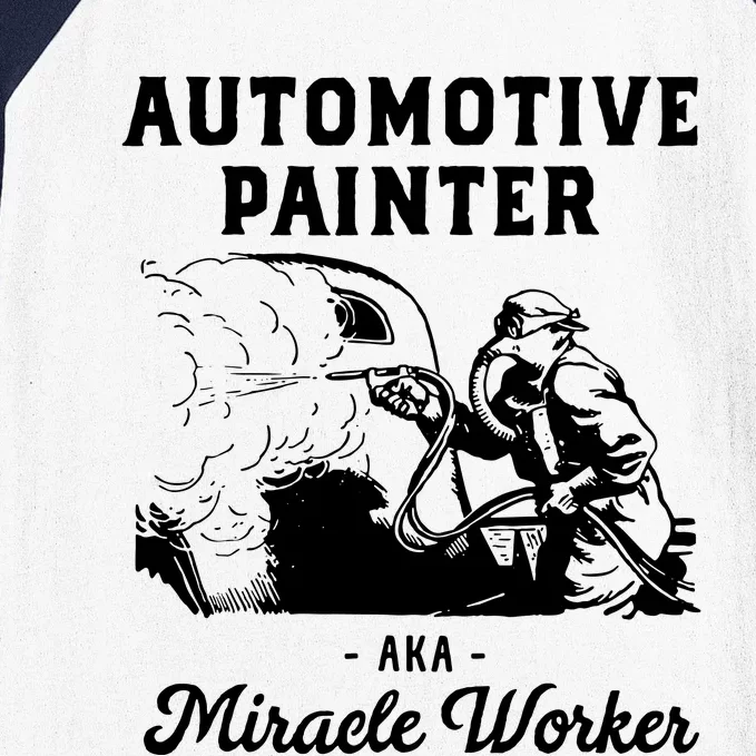 Automotive Painter Worker Baseball Sleeve Shirt