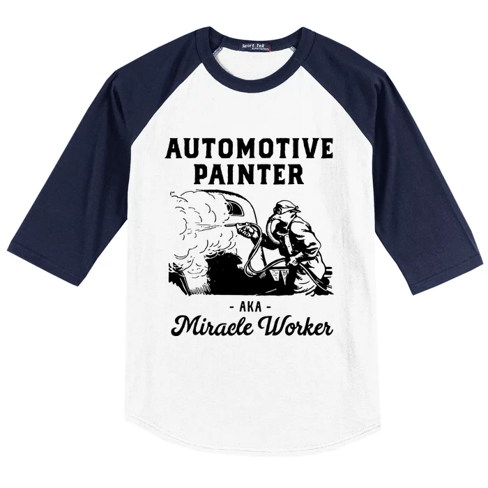 Automotive Painter Worker Baseball Sleeve Shirt