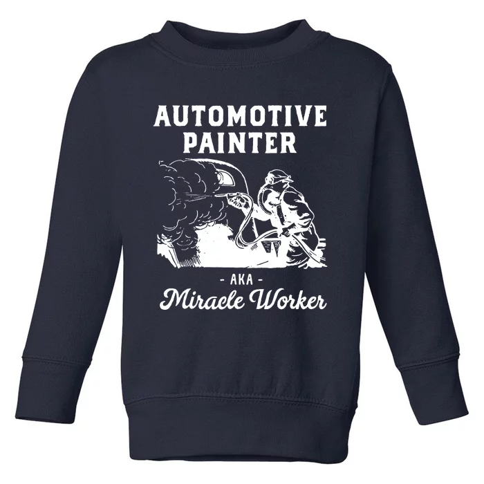 Automotive Painter Worker Toddler Sweatshirt