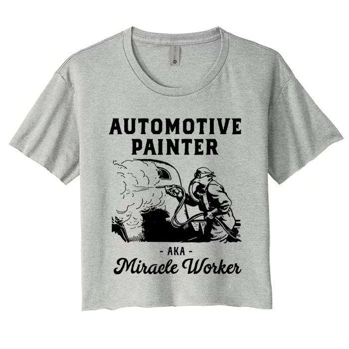 Automotive Painter Worker Women's Crop Top Tee