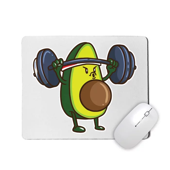 Avocado Powerlifting Weightlifting Gift Gym Food Lover Vegan Mousepad