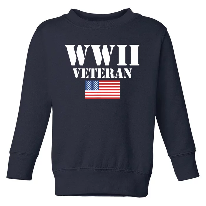 American Patriot Wwii Veteran Military World War 2 Veteran Toddler Sweatshirt