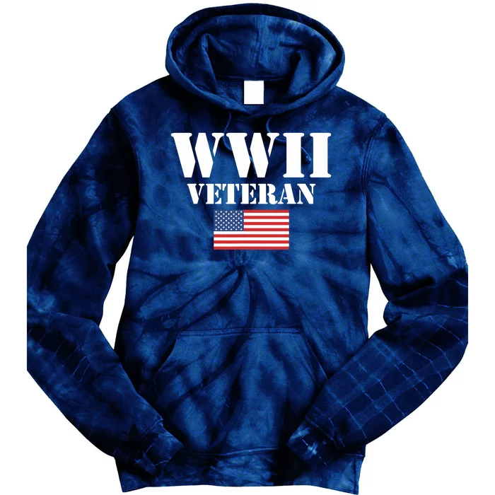 American Patriot Wwii Veteran Military World War 2 Veteran Tie Dye Hoodie