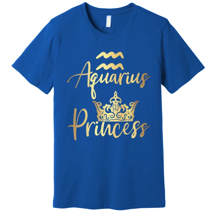 Aquarius Princess Zodiac Gift Premium T-Shirt