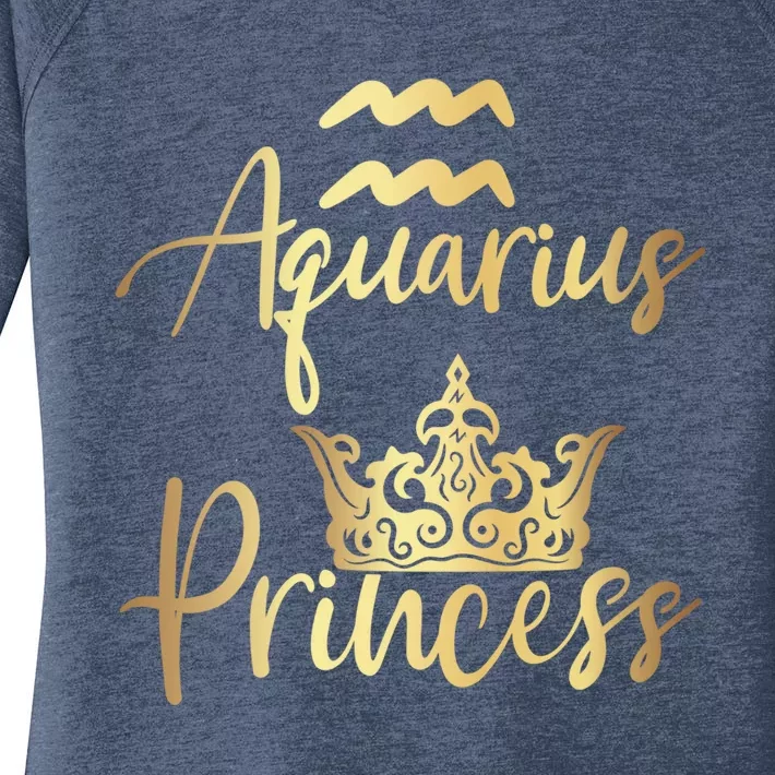 Aquarius Princess Zodiac Gift Women's Perfect Tri Tunic Long Sleeve Shirt