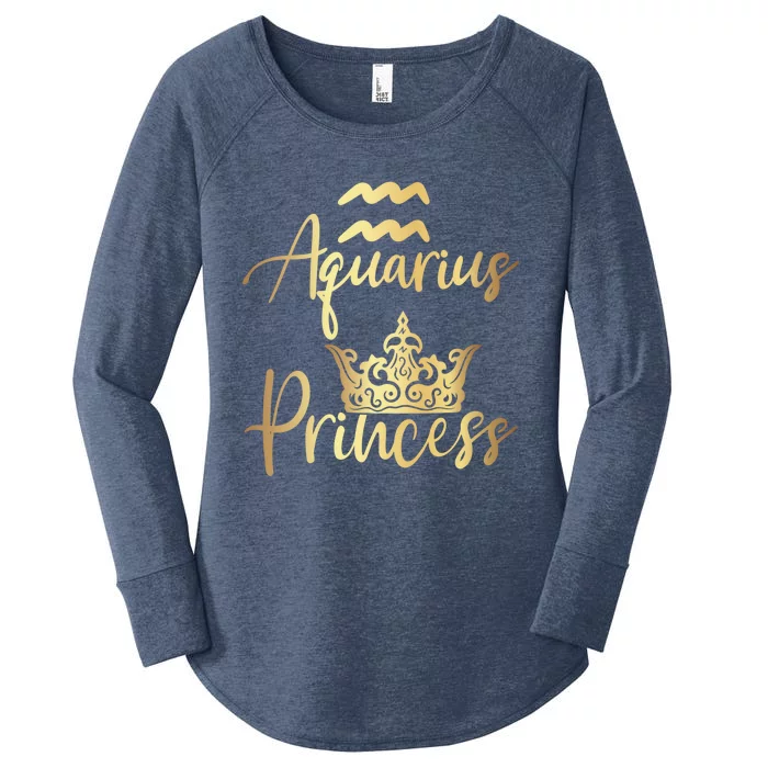 Aquarius Princess Zodiac Gift Women's Perfect Tri Tunic Long Sleeve Shirt