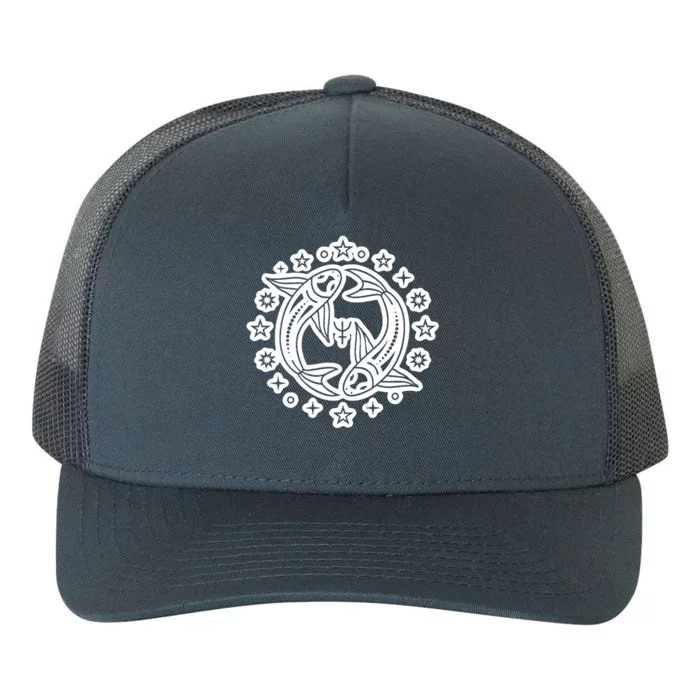 Astrology Pisces Zodiac Sign Gift Yupoong Adult 5-Panel Trucker Hat