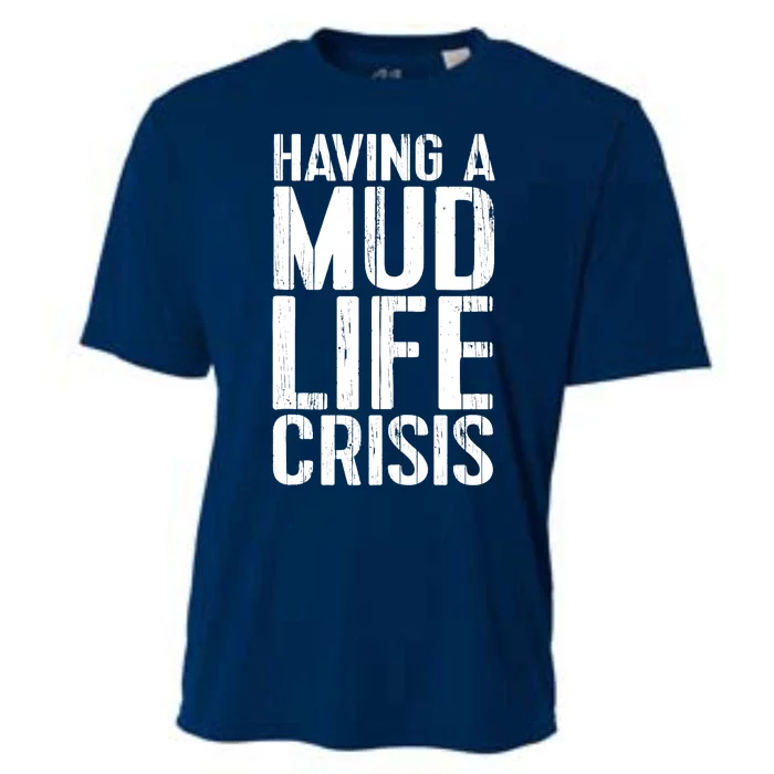 ATV Quad 4 Wheeler Mudding Mud Run Mud Crisis Cooling Performance Crew T-Shirt