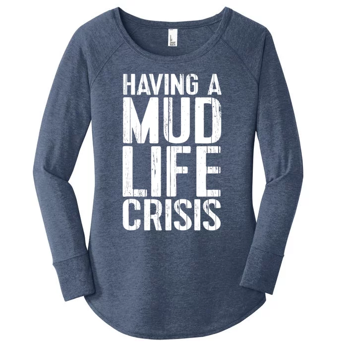 ATV Quad 4 Wheeler Mudding Mud Run Mud Crisis Women's Perfect Tri Tunic Long Sleeve Shirt