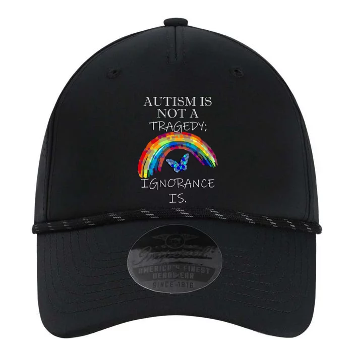 Acceptance Quote And Rainbow Autism Awareness Gift Performance The Dyno Cap