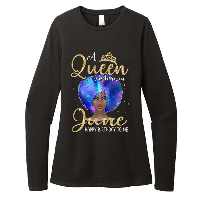 A Queens Are Born In June June Birthday wo Womens CVC Long Sleeve Shirt