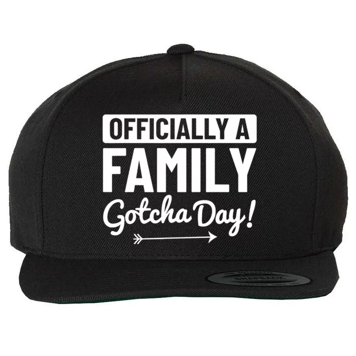 Adoption Quote Adopted Parents Adoption Day Adoptive Family Wool Snapback Cap