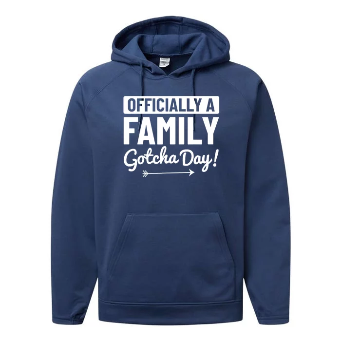 Adoption Quote Adopted Parents Adoption Day Adoptive Family Performance Fleece Hoodie