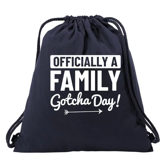 Adoption Quote Adopted Parents Adoption Day Adoptive Family Drawstring Bag