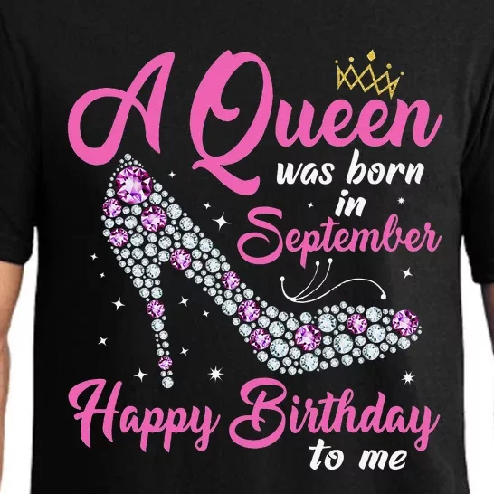 A Queens Are Born In September Birthday Gift Pajama Set