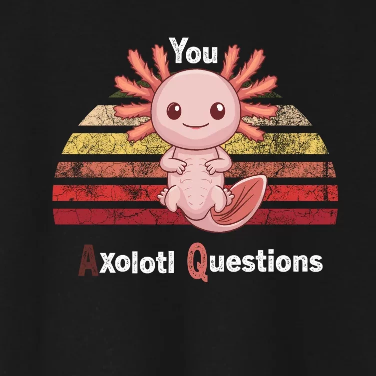 Axolotl Questions Women's Crop Top Tee