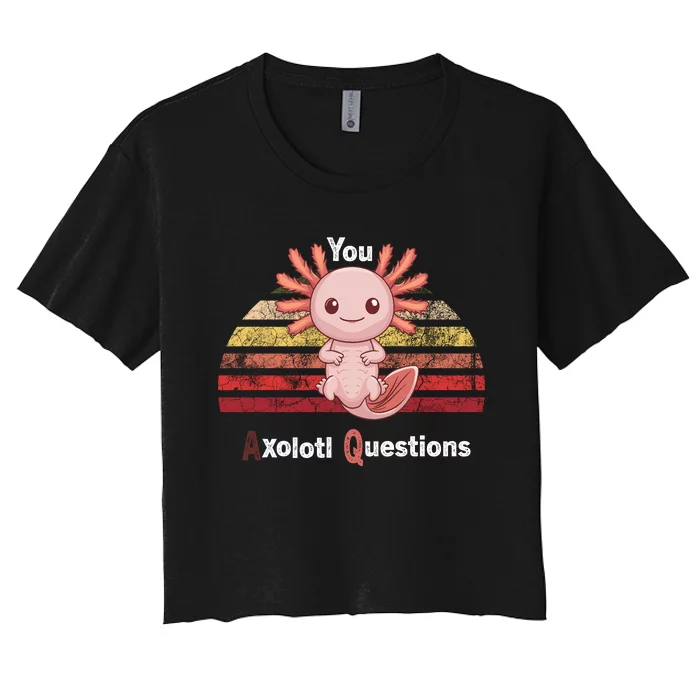 Axolotl Questions Women's Crop Top Tee