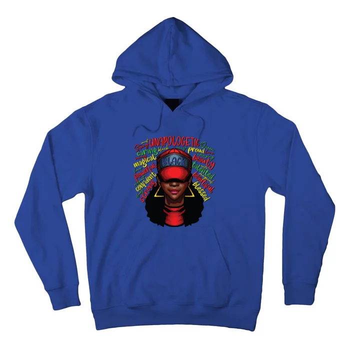 African Queen Black History Month African American Ladies Tall Hoodie