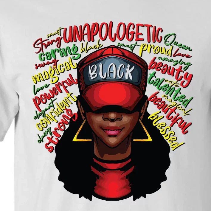 African Queen Black History Month African American Ladies Tall T-Shirt