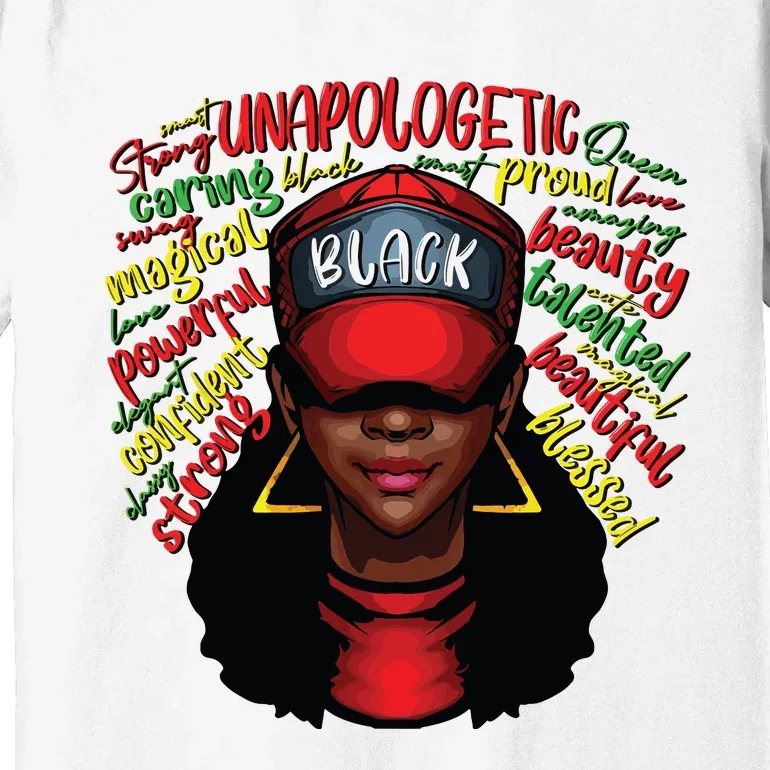 African Queen Black History Month African American Ladies Premium T-Shirt