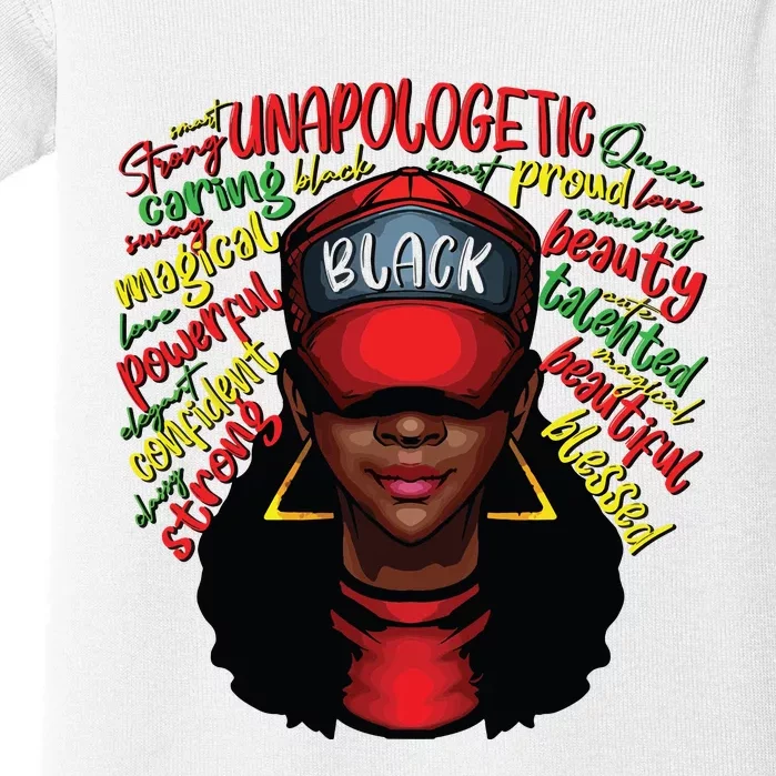 African Queen Black History Month African American Ladies Baby Bodysuit