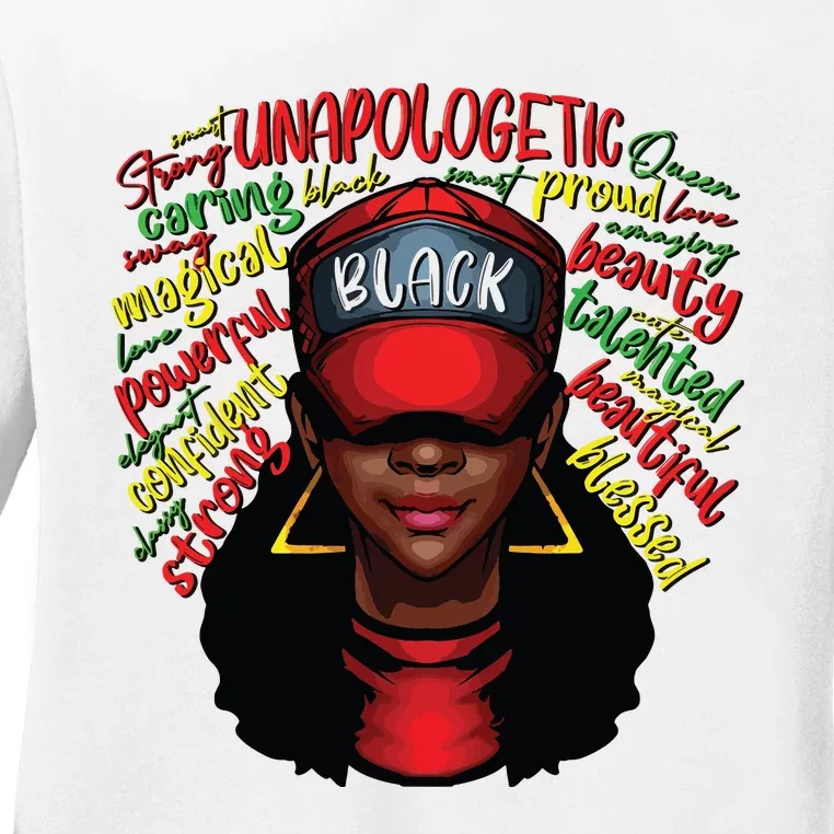 African Queen Black History Month African American Ladies Ladies Long Sleeve Shirt