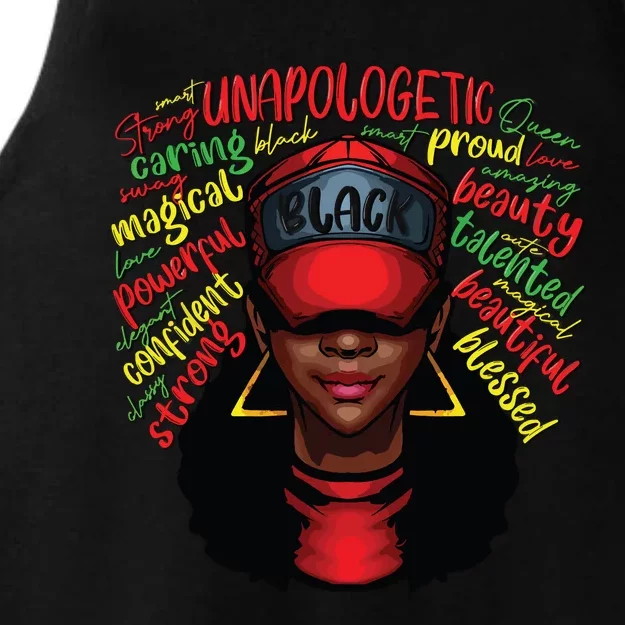 African Queen Black History Month African American Ladies Ladies Tri-Blend Wicking Tank