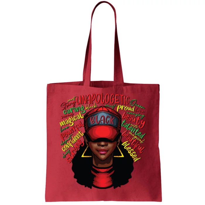 African Queen Black History Month African American Ladies Tote Bag