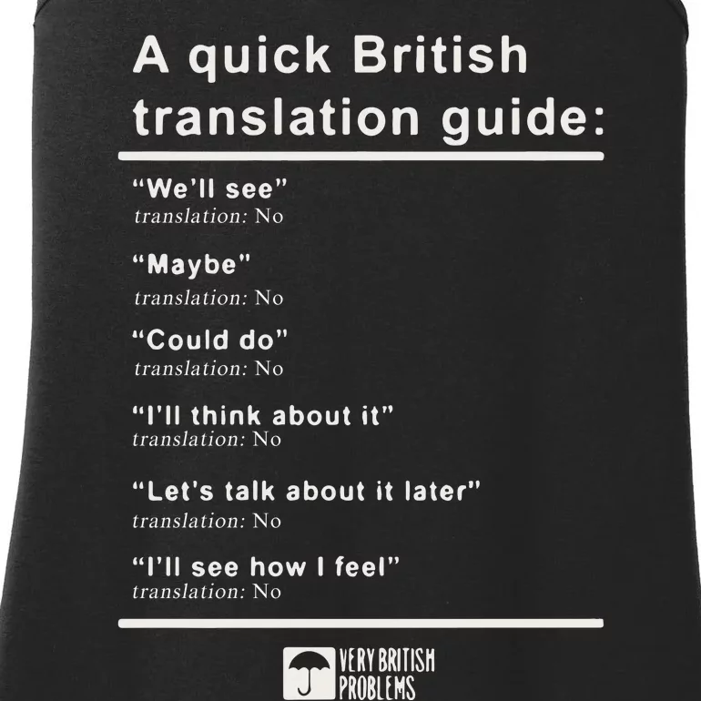 A Quick British Translations Guide Ladies Essential Tank