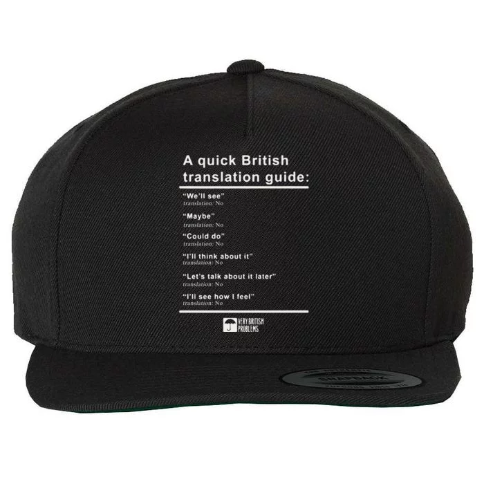 A Quick British Translations Guide Wool Snapback Cap