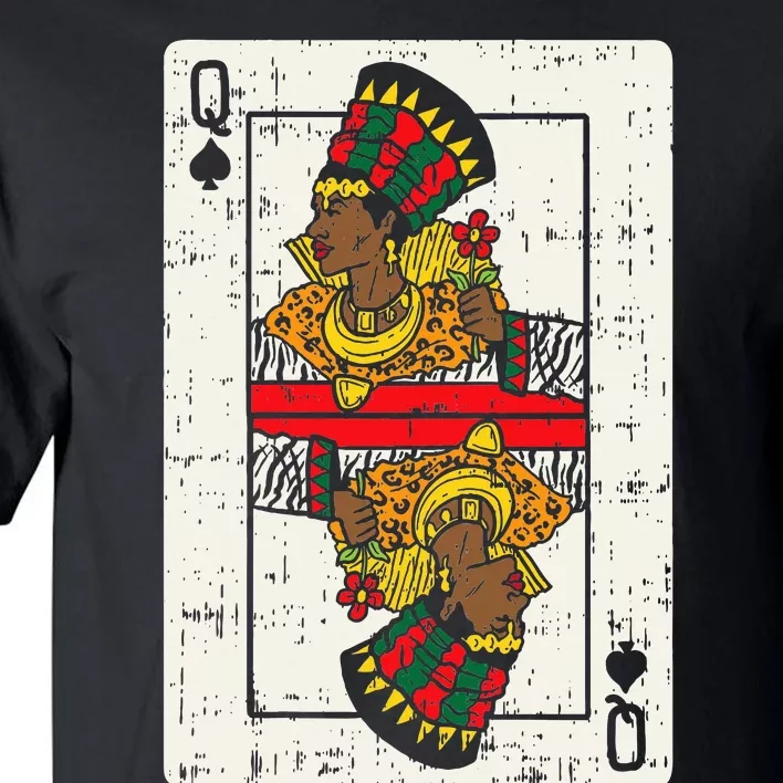 African Queen Card Melanin Black Pride Halloween BLM Tall T-Shirt