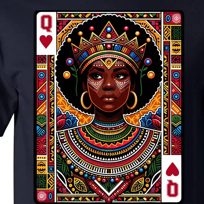 African Queen Card Melanin Black Pride Blm Juneteenth Tall T-Shirt