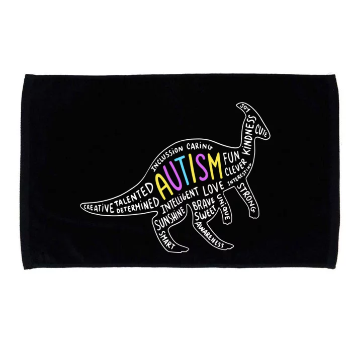 Autism Quotes Dinosaur Microfiber Hand Towel