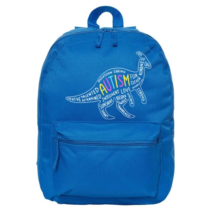 Autism Quotes Dinosaur 16 in Basic Backpack