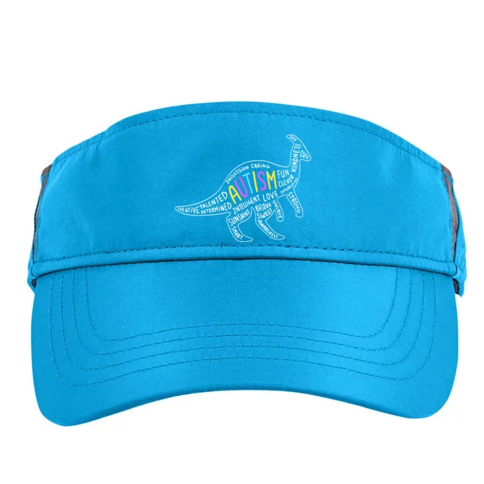 Autism Quotes Dinosaur Adult Drive Performance Visor