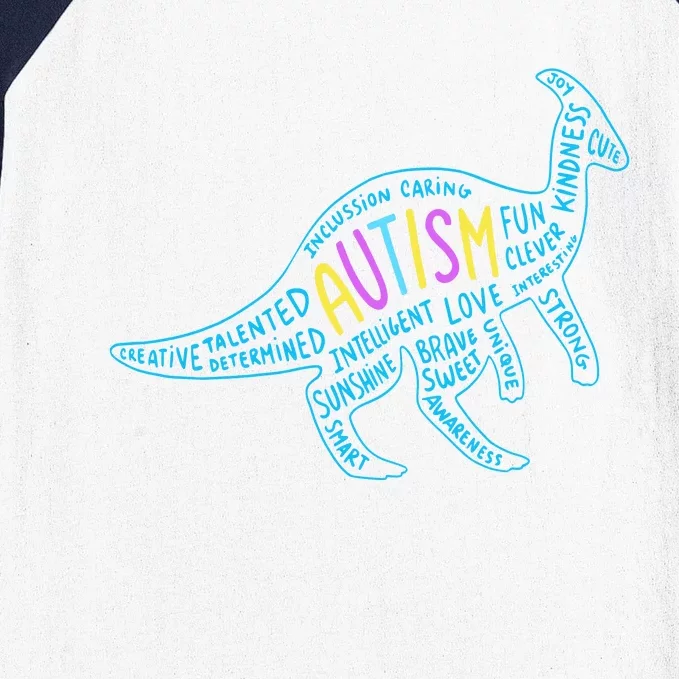 Autism Quotes Dinosaur Baseball Sleeve Shirt