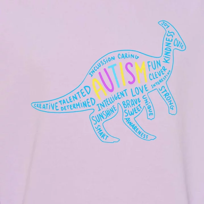 Autism Quotes Dinosaur Garment-Dyed Sweatshirt