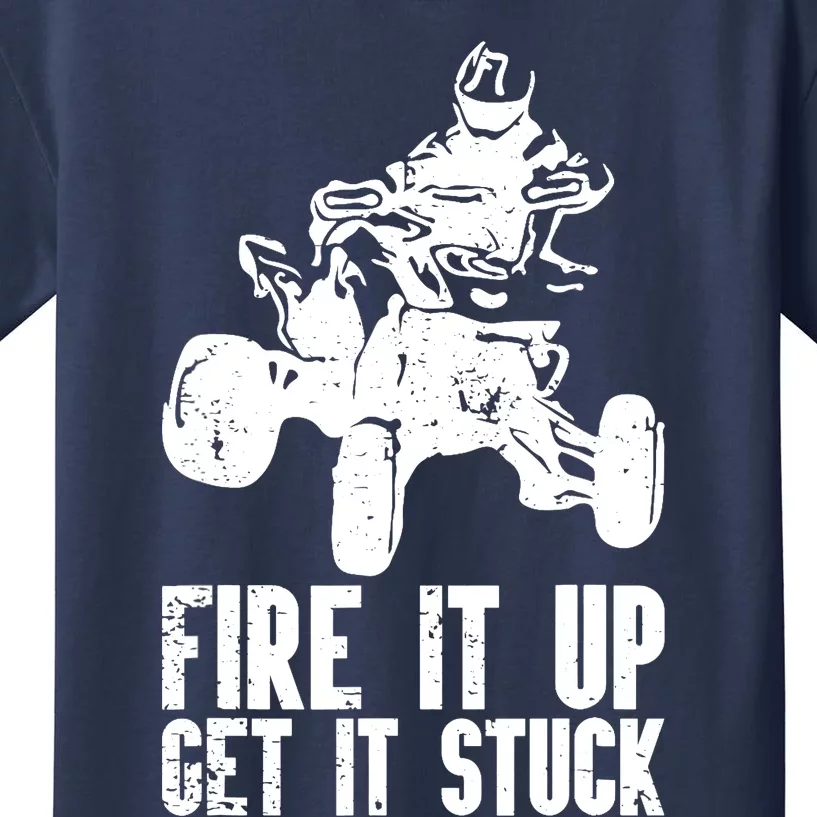 ATV Quad Four Wheeler Gear Off Roading ATV Quad Racing Kids T-Shirt