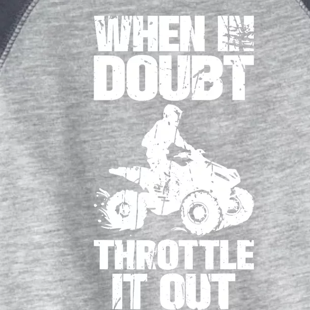 ATV Quad Four Wheeler Gear Off Roading ATV Quad Racing Toddler Fine Jersey T-Shirt