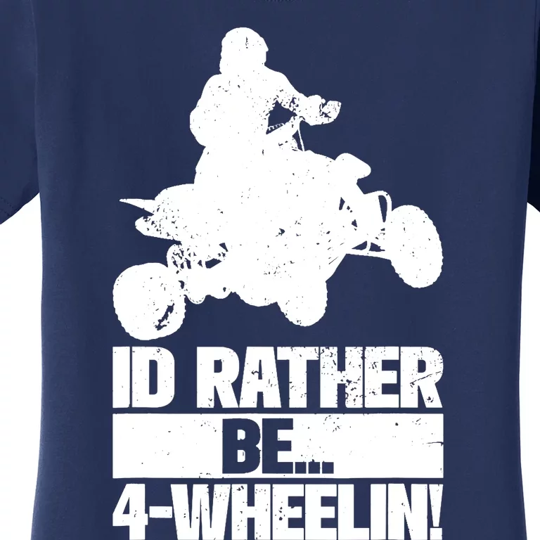 ATV Quad Four Wheeler Gear Off Roading ATV Quad Racing Women's T-Shirt